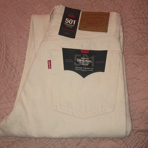 Levi's Denim - Levi 501 Original Cropped Non-Stretch Size: 25x26